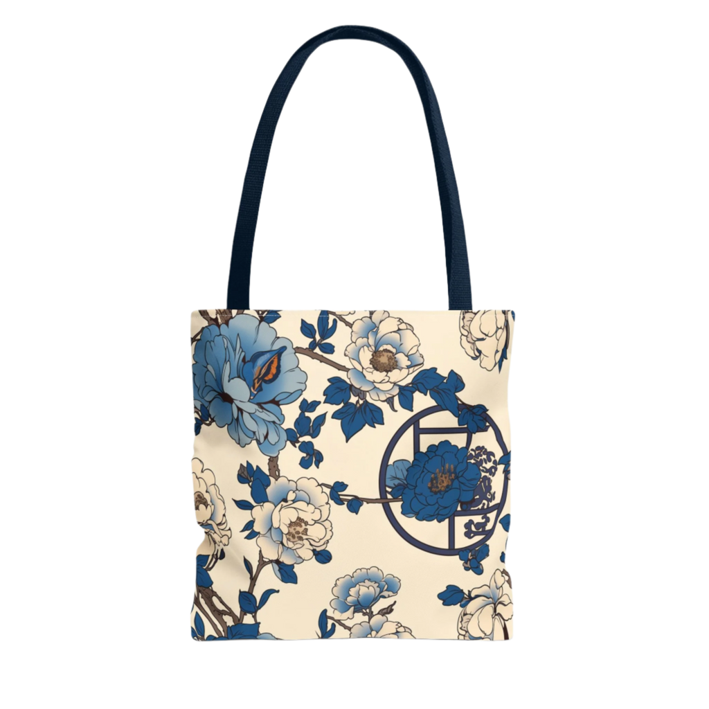 Petals & Porcelain Double Sided Tote Bag